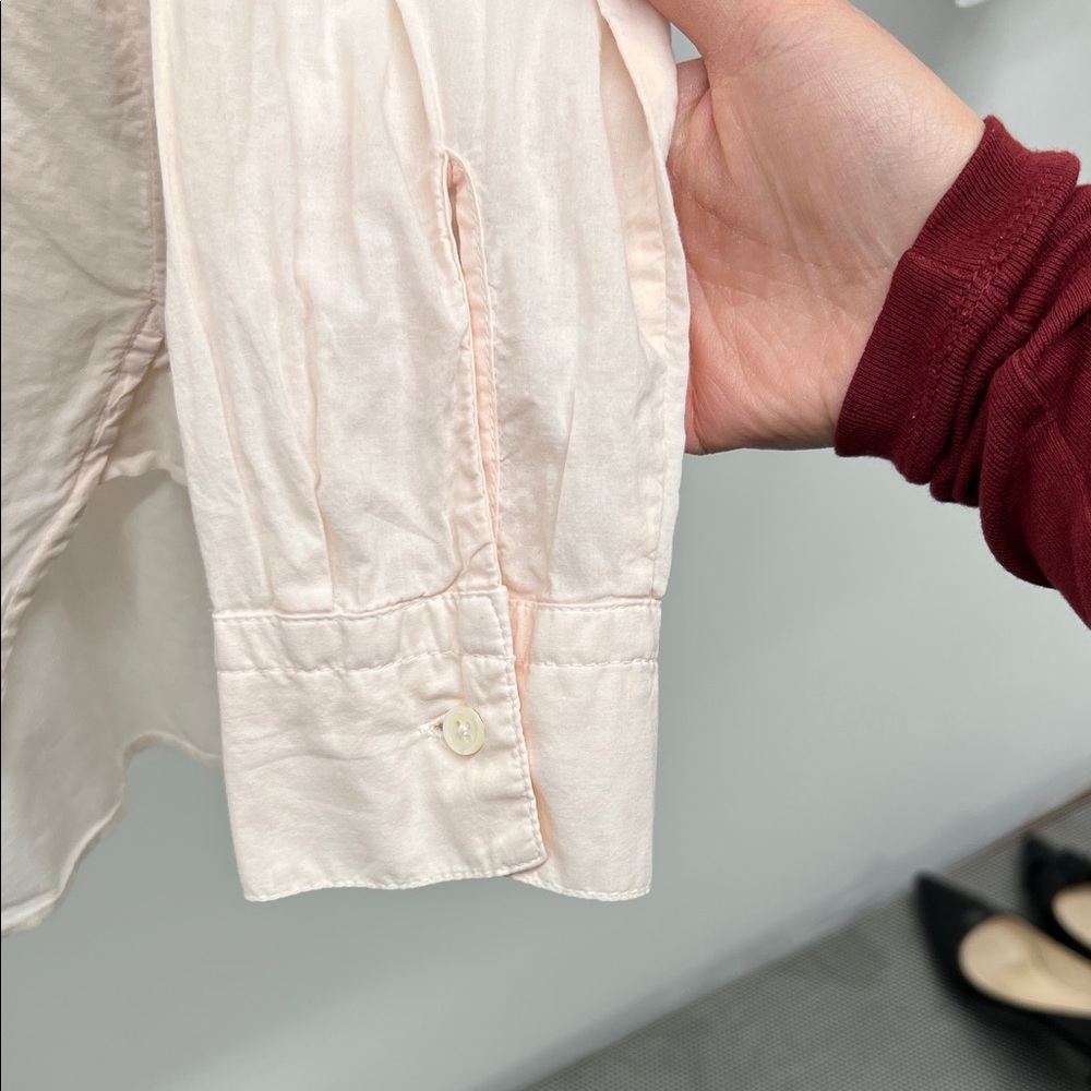 James Perse Light Pink Button Up - Picture 4 of 5